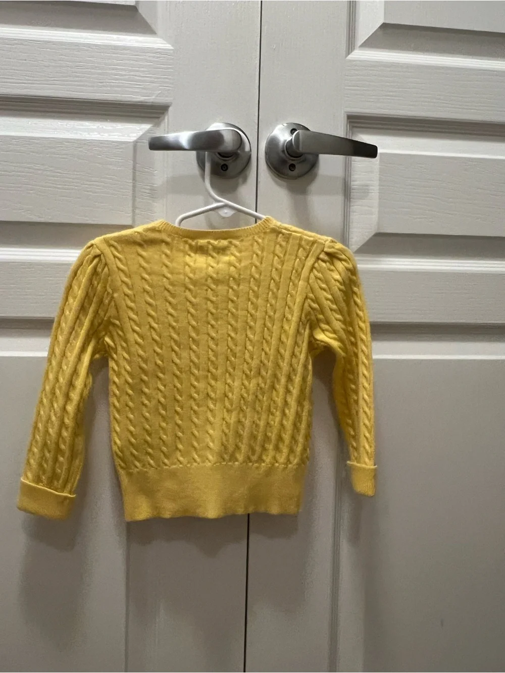 Ralph Lauren Yellow Cable-Knit Baby Cardigan NWT